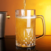 Proveedor de KDG Vasos de cerveza grandes de 600 ml Vasos de cristal para beber con asa