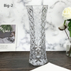 Florero de cristal claro nórdico grande modificado para requisitos particulares del florero para la decoración de la Navidad