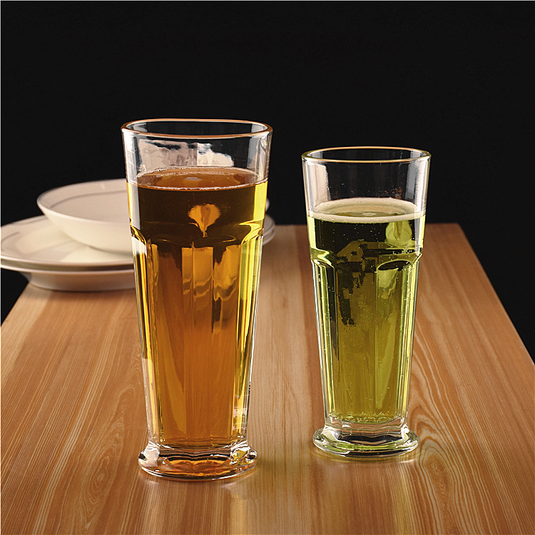Vasos de vidrio para vasos de 350 ml y 500 ml para bebidas de cerveza y jugo