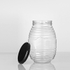 250ml 500ml forma de vidrio óvalo jarras de miel de cristal de cristal de kdg