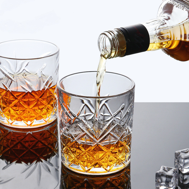 Copa de licor de vino de cristal de diseño de cristal de 300 ml para whisky