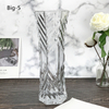Florero de cristal claro nórdico grande modificado para requisitos particulares del florero para la decoración de la Navidad
