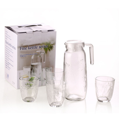 KDG Glassware Flint Glass Kettle Series con embalaje personalizado