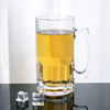 Vasos de cerveza de vidrio de gama alta de 1000 ml con asa